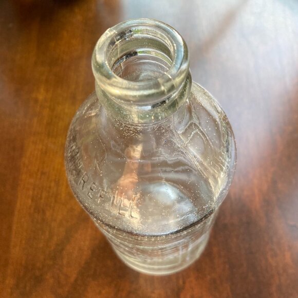 Vintage Pepsi Cola, 16oz Clear Bottle, Double Embossed Logos, Anchor Hocking 60s - Picture 5 of 7